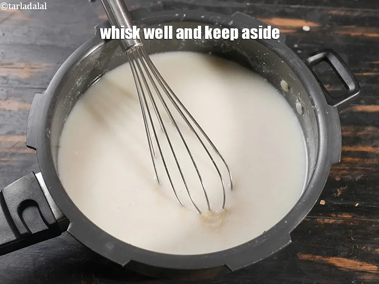 Step 14 – Whisk well and keep aside.