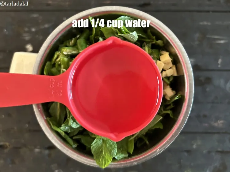 Step 24 – Add 1/4&nbsp;cup water.