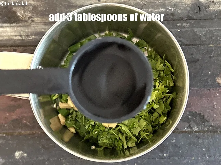 Step 14 – Add 3 tbsp of water.