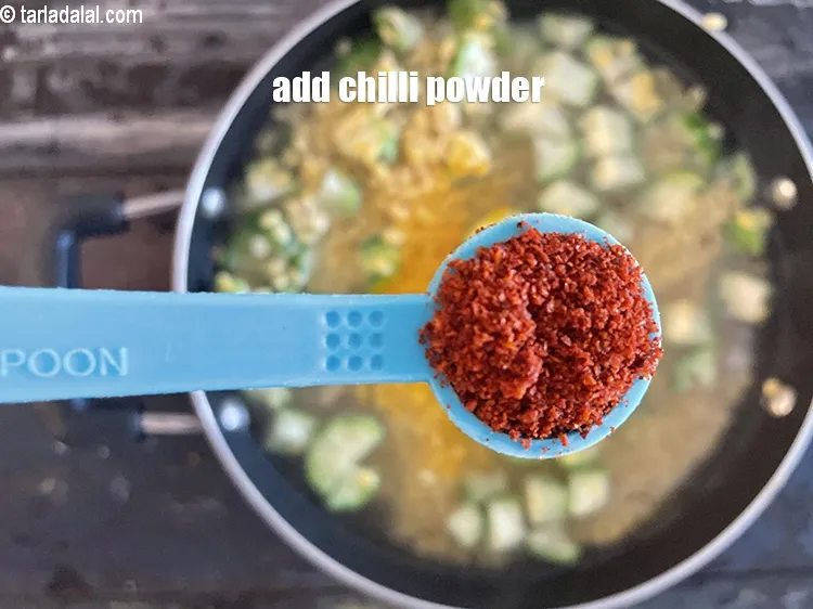 Step 23 – Add&nbsp;<meta charset="UTF-8" />1/2 tsp&nbsp;<a href="glossary-chilli-powder-red-chilli-powder-339i">chilli powder</a>.