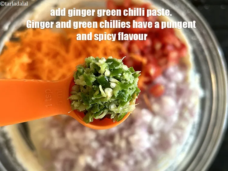 Step 14 – Add&nbsp;<meta charset="UTF-8" />2 tsp&nbsp;<a href="glossary-ginger-green-chilli-paste-adrak-mirch-ki-paste-adrak-mirchi-paste-139i">ginger-green chilli paste</a>.&nbsp;Ginger and green chilies have a pungent and spicy …