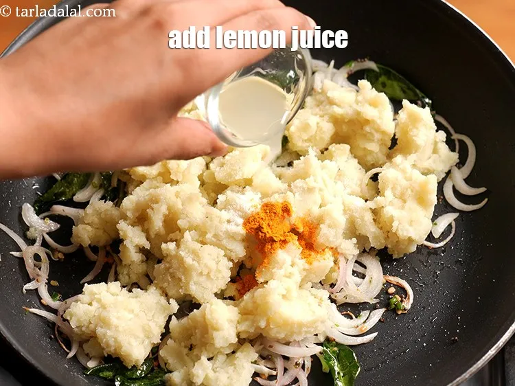 Step 15 – Add 1 tsp&nbsp;<a href="https://www.tarladalal.com/glossary-lemon-juice-numbi-ka-ras-nimbu-ka-juice-471i">lemon juice</a>.