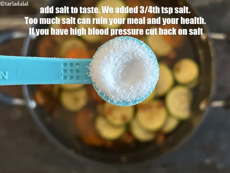 Step 16 – <meta charset="UTF-8" /> Add salt to taste. We added 3/4th&nbsp;tsp salt.&nbsp;Salt brings out natural flavours …