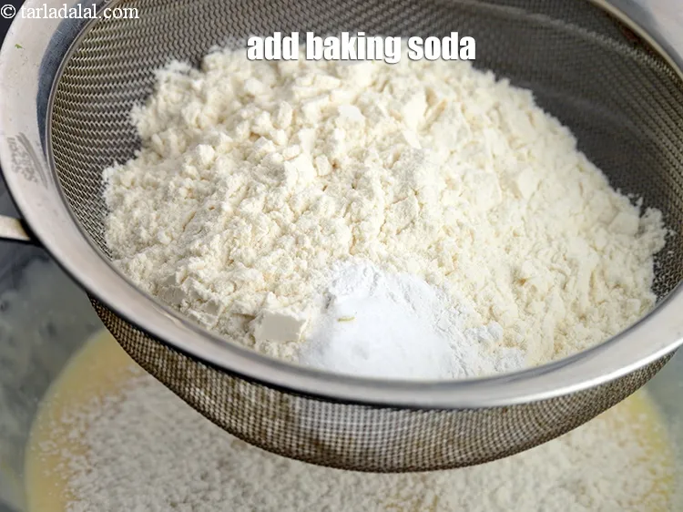 Step 16 – Add &frac14; tsp baking soda.