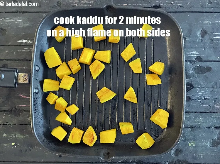 Step 18 – Cook red pumpkin on a high flame for 2&nbsp;minutes ensuring both sides are cooked.&nbsp;We are …