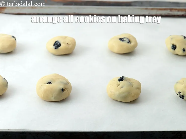 Step 12 – To make <strong>black raisin cookie recipe | raisin butter cookies | Indian style butter cookies …