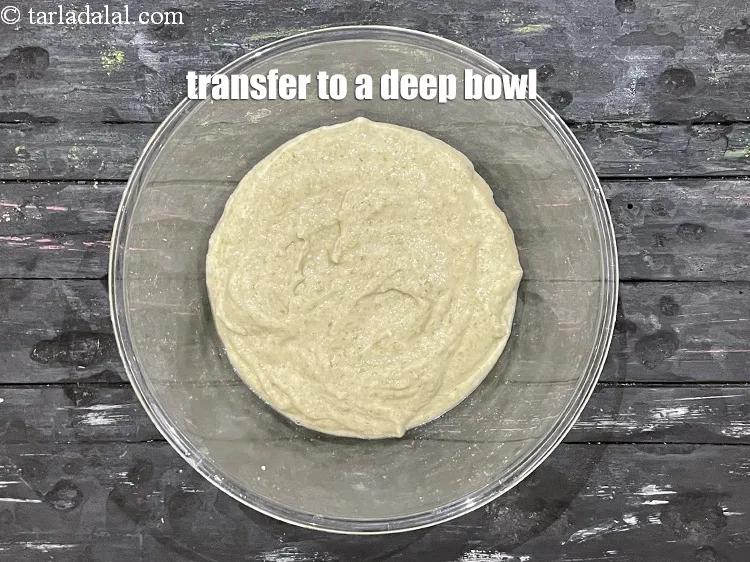 Step 14 – Transfer into a deep bowl.