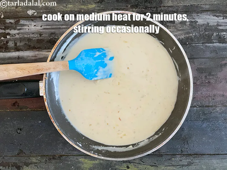 Step 14 – Cook on a medium flame for 2 more minutes, while stirring continuously.