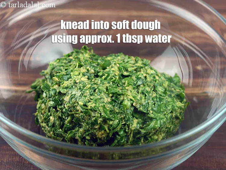 Step 14 – Knead into a very soft dough using little water approx. 1&nbsp;tbsp.