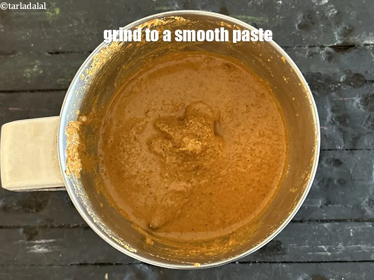 Step 22 – Grind to a smooth paste.