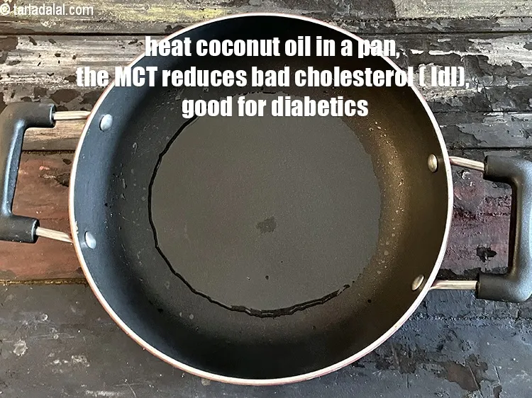 Step 21 – Heat 1 tbsp coconut oil or oil in a non-stick pan.&nbsp;The MCT in Coconut oil …
