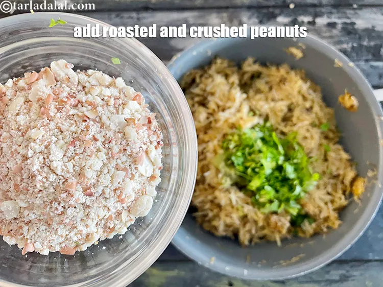 Step 20 – Add&nbsp;<meta charset="UTF-8" />1/4 cup&nbsp;<a href="glossary-roasted-and-crushed-peanuts-1817i">roasted and coarsely crushed peanuts</a>.