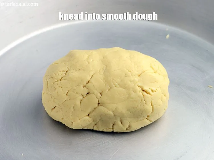 Step 14 – Combine all the ingredients and knead well into a smooth dough.