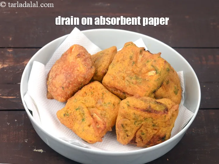 Step 25 – Drain on absorbent paper.&nbsp;