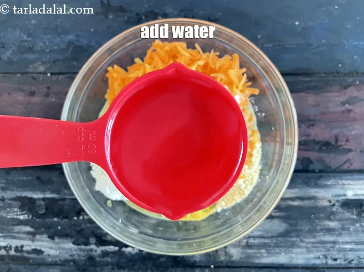 Step 21 – Add&nbsp;approx. &frac14; cup of water.