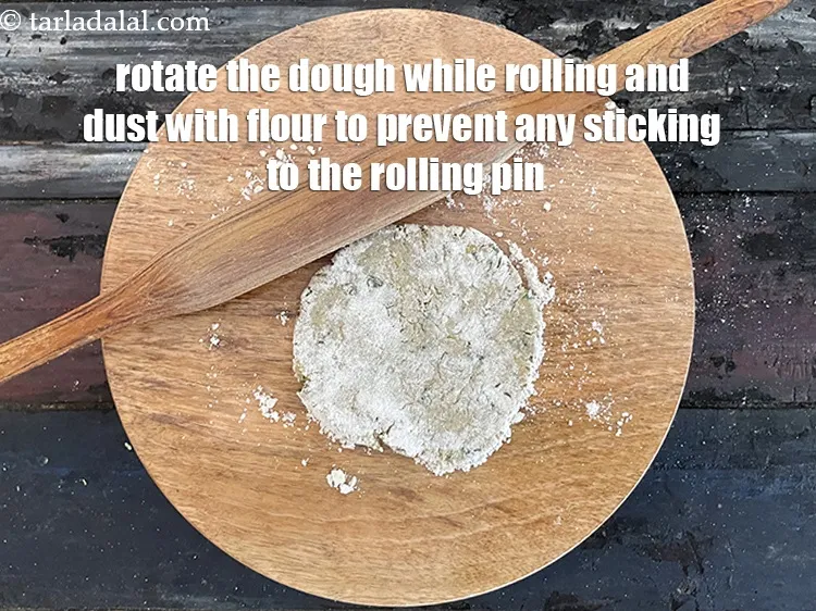Step 17 – <meta charset="UTF-8" /> Rotate the dough while rolling and use flour to prevent any sticking …