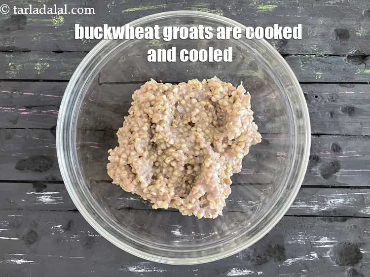 Step 15 – <meta charset="UTF-8" />Your buckwheat groats are cooked and cooled.&nbsp;