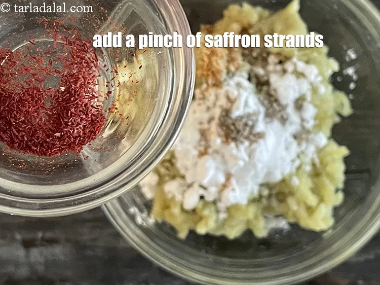 Step 14 – Add&nbsp;<meta charset="UTF-8" />a pinch of&nbsp;<a href="glossary-saffron-kesar-520i">saffron (kesar) strands</a>.