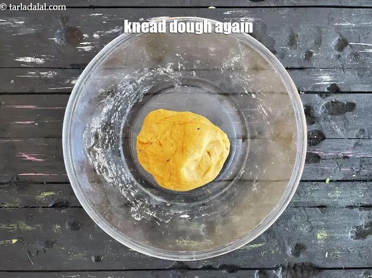 Step 15 – Dough kneaded again.