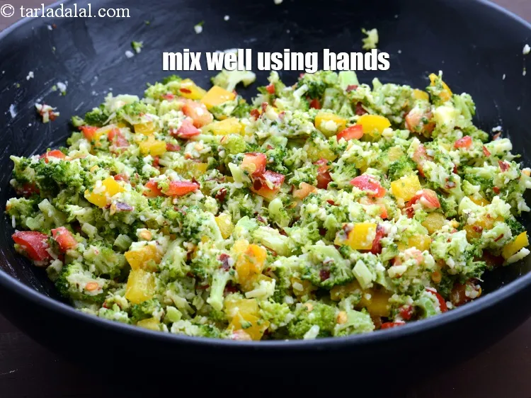 Step 15 – Mix well using hands.