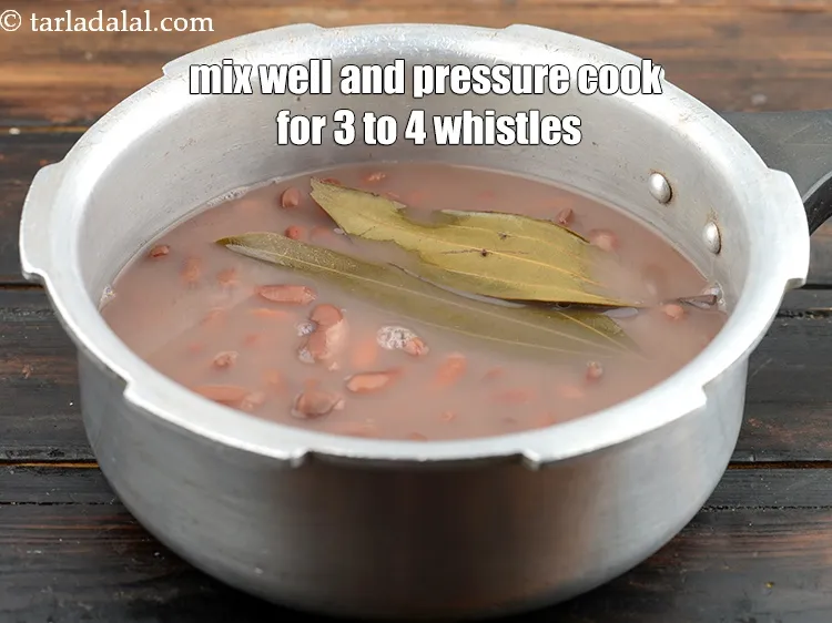 Step 15 – Mix well and pressure cook it for 3 to 4 whistles or till cooked. Keep …