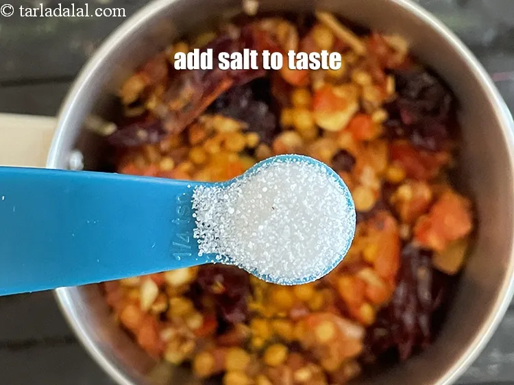 Step 43 – Add salt to taste. We added 1/4th tsp salt.