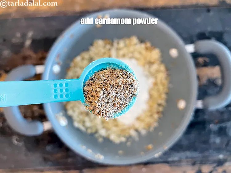 Step 14 – Add&nbsp;<meta charset="UTF-8" />1/2 tsp&nbsp;<a href="glossary-cardamom-powder-elaichi-powder-265i">cardamom (elaichi) powder</a>.