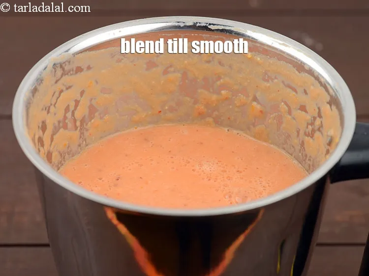 Step 14 – Blend till smooth. Keep aside.