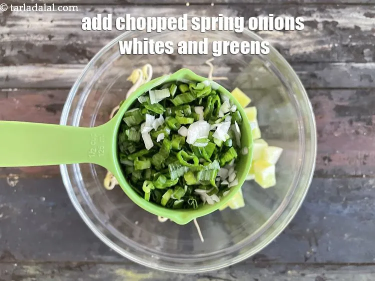 Step 20 – Add&nbsp;1/2 cup&nbsp;<a href="glossary-chopped-spring-onions-1575i">chopped spring onions</a>&nbsp;(whites and greens).