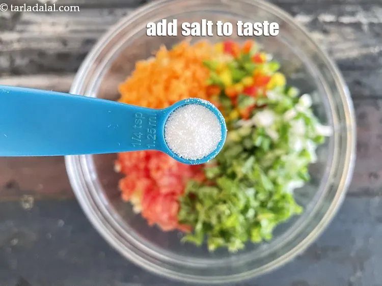 Step 22 – Add salt to taste. We added 1/4 tsp salt.