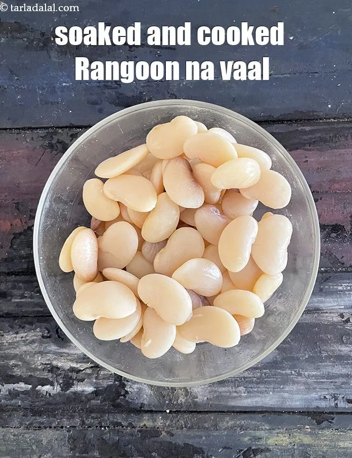 Step 30 – Your soaked and cooked rangoon na vaal ( broad field beans ) are ready to …