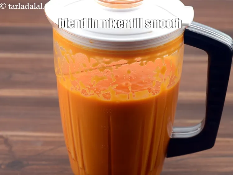 Step 14 – Blend in a mixer till smooth. Keep aside.&nbsp;