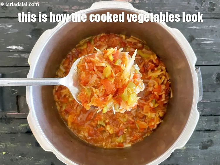 Step 17 – This is how the cooked vegetables&nbsp;look.