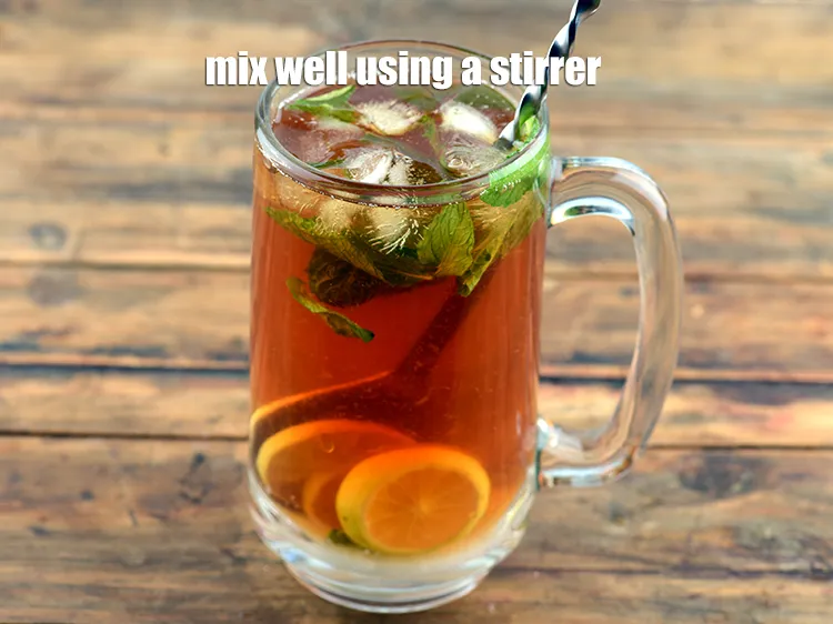 Step 14 – Mix well using a stirrer.