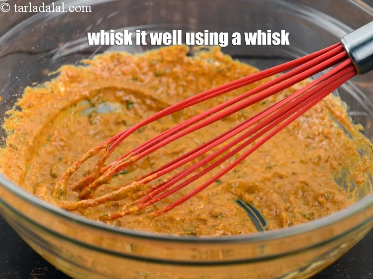 Step 15 – Whisk it well using a whisk.