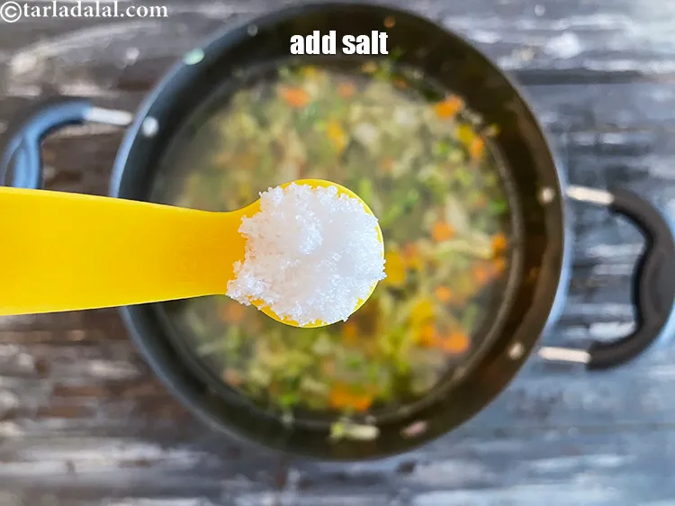 Step 26 – Add salt to taste.