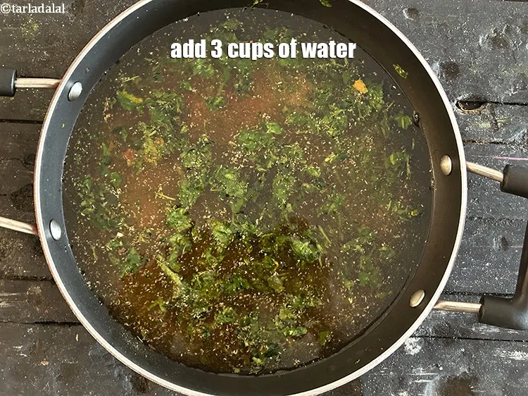 Step 15 – Add 3 cups of water.