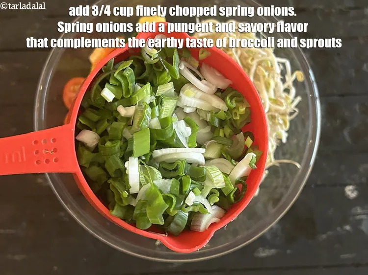 Step 15 – Add&nbsp;<meta charset="UTF-8" />3/4 cup&nbsp;finely&nbsp;<a href="glossary-chopped-spring-onions-1575i">chopped spring onions</a>.&nbsp;Spring onions add a pungent and savory flavor that …