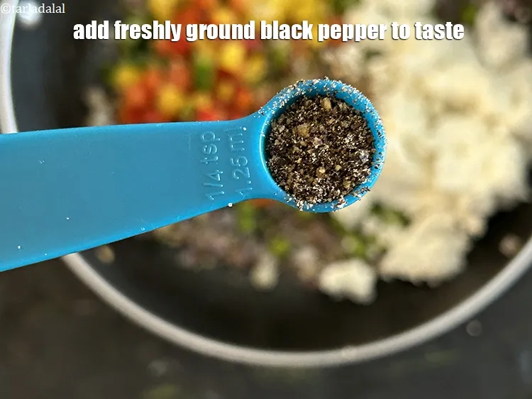 Step 15 – Add freshly ground black pepper.