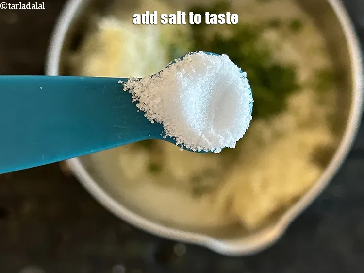 Step 16 – Add salt to taste.