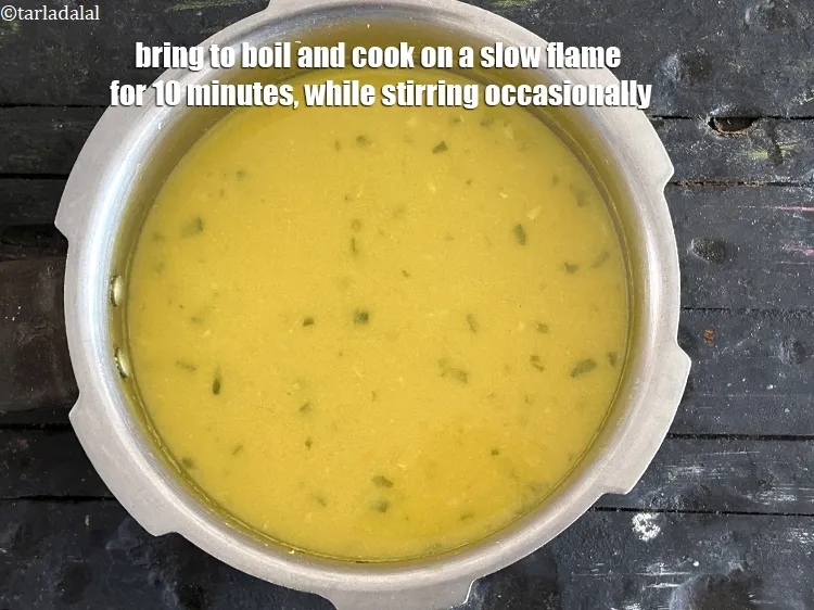Step 19 – Bring to boil and cook on a slow flame for 10 minutes, while stirring occasionally.