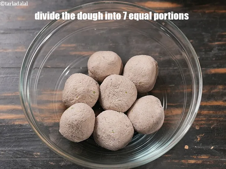 Step 15 – <p>To make <strong>bajra kand roti recipe | black millet purple yam paratha | pearl millet …