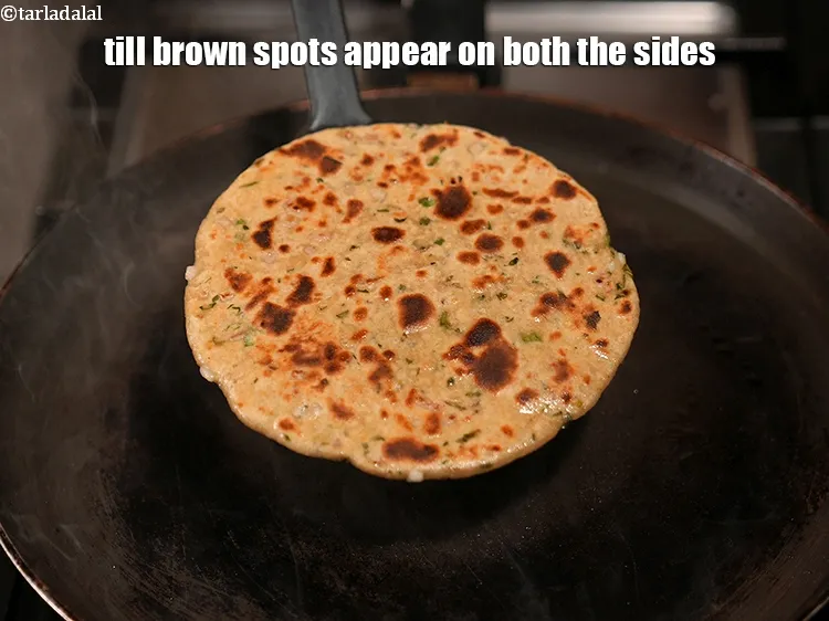 Step 15 – Till brown spots appear on both the sides.