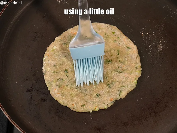 Step 16 – Using a little oil.