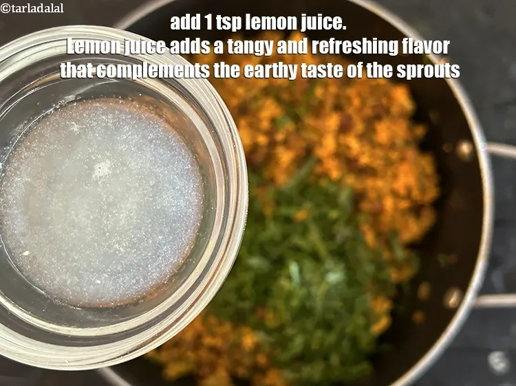 Step 17 – Add&nbsp;<meta charset="UTF-8" />1 tsp&nbsp;<a href="glossary-lemon-juice-numbi-ka-ras-nimbu-ka-juice-471i">lemon juice</a>.&nbsp;Lemon juice adds a tangy and refreshing flavor that complements …