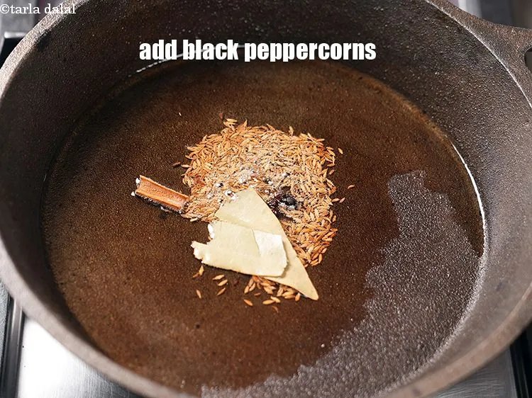 Step 22 – Add 4 black peppercorns.