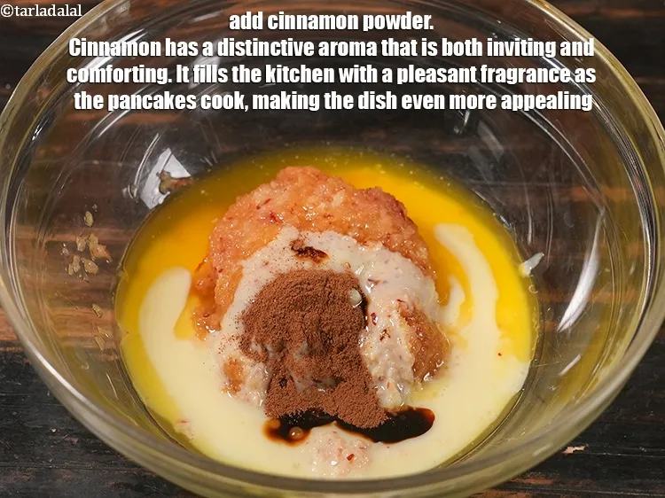 Step 15 – Add &frac14; tsp <a href="https://www.tarladalal.com/glossary-cinnamon-powder-dalchini-powder-850i">cinnamon (dalchini) powder</a>. Cinnamon has a distinctive aroma that is both …