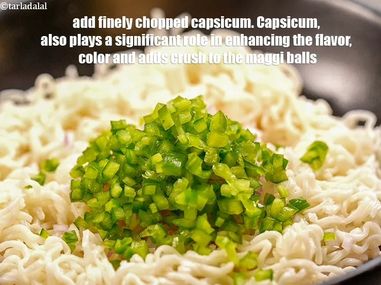 Step 15 – Add &frac14; cup finely <a href="https://www.tarladalal.com/glossary-chopped-capsicum-164i">chopped capsicum</a>. Capsicum, also plays a significant role in enhancing …