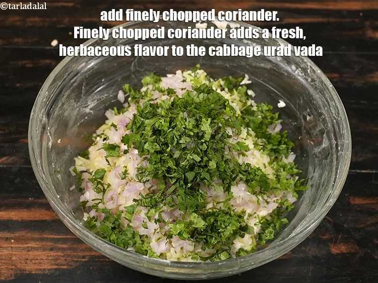 Step 15 – Add 2 tbsp finely <a href="https://www.tarladalal.com/glossary-chopped-coriander-783i">chopped coriander (dhania)</a>. Finely chopped coriander adds a fresh, herbaceous …