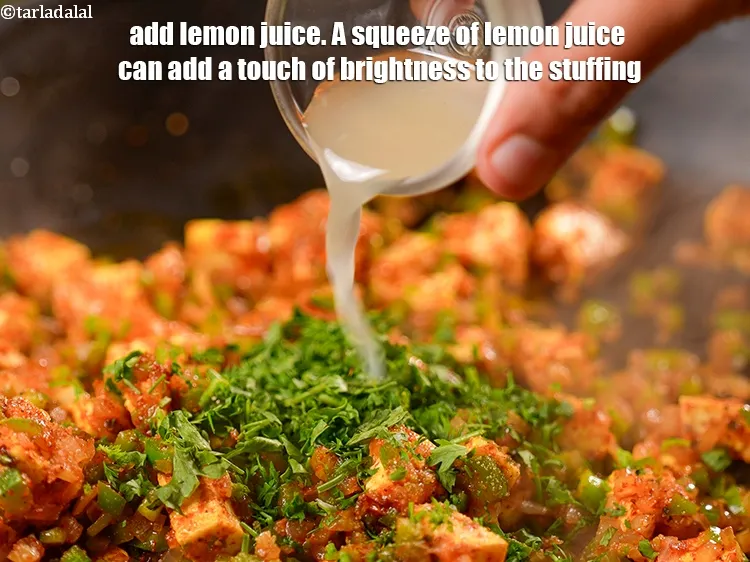 Step 15 – Add 2 tsp <a href="https://www.tarladalal.com/glossary-lemon-juice-numbi-ka-ras-nimbu-ka-juice-471i">lemon juice</a>. A squeeze of lemon juice can add a touch …